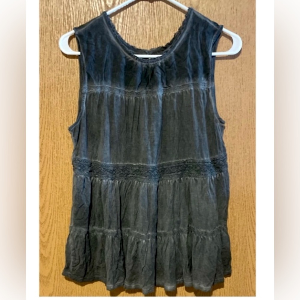 BEAUTIFUL RARE VINTAGE KNOX ROSE SUPER SOFT BOHO FLOWY TOP!